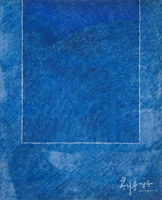 김환기, '산울림 19-Ⅱ-73 #307', 코튼에 유채, 264×213cm, 1973년, 국립현대미술관