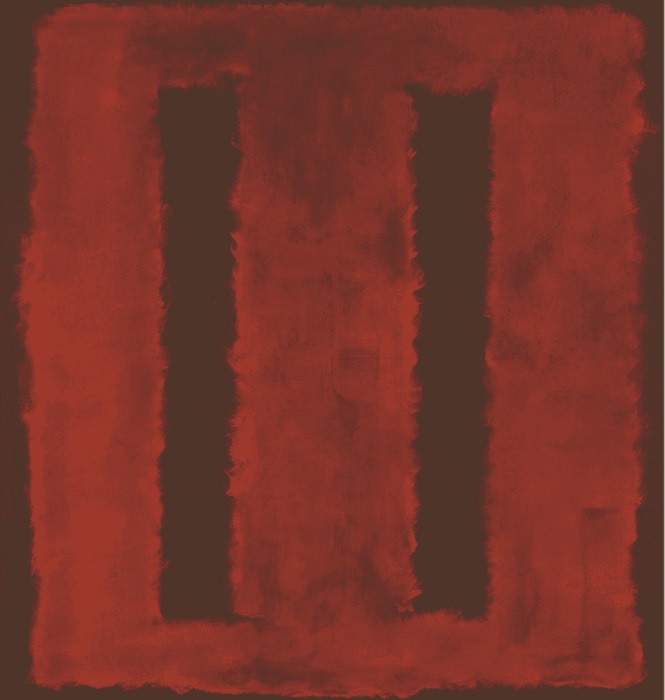 마크 로스코, 『무제 Untitled』, 264.8x252.1cm, 1958, DIC가와무라 미술관, 씨그램 벽화 연작