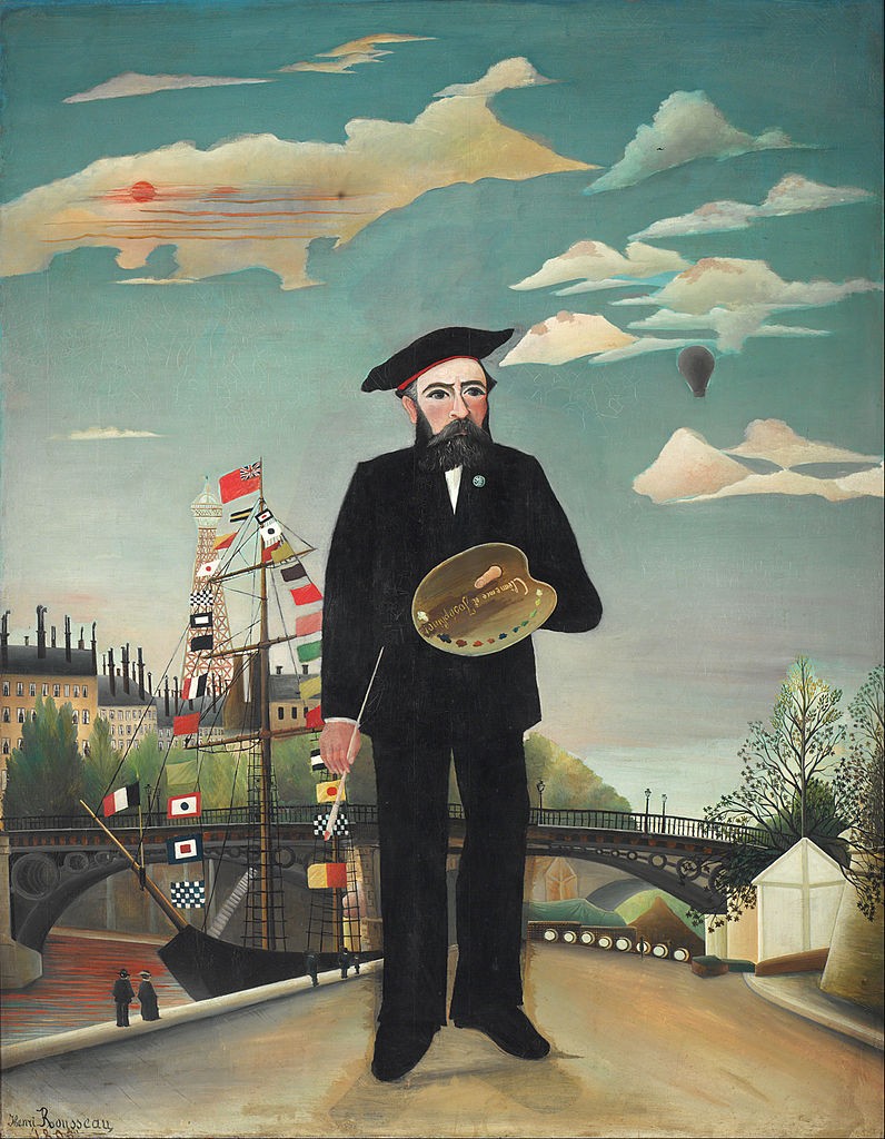 앙리 루소, 「나 자신, 자화상과 풍경」, 캔버스에 유채, 113x146㎝. 1890, 프라하 국립미술관