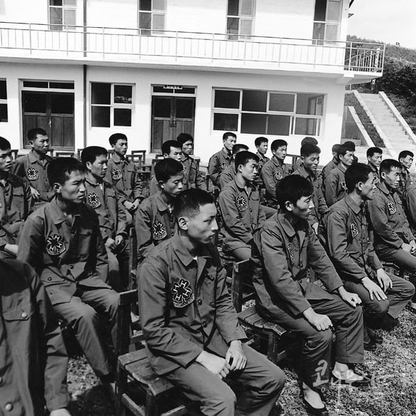 한미재단 4-H 훈련농장 훈련생 입소식장면(1967년 9월 11일)