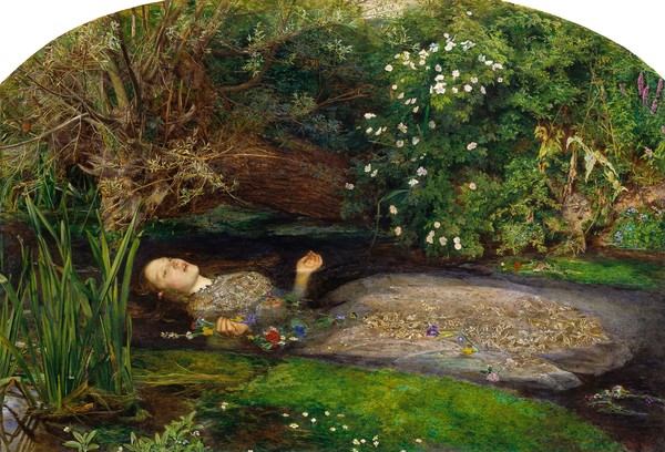 John Everett Millais 「Ophelia」 (위키백과, 구글프로젝트)