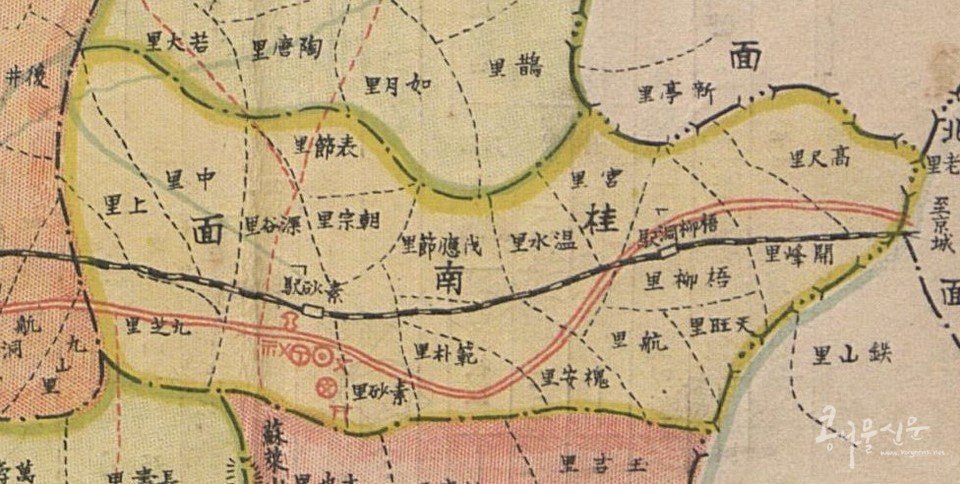소화4년(1929)에 제작된 부천군 군세일반 지도